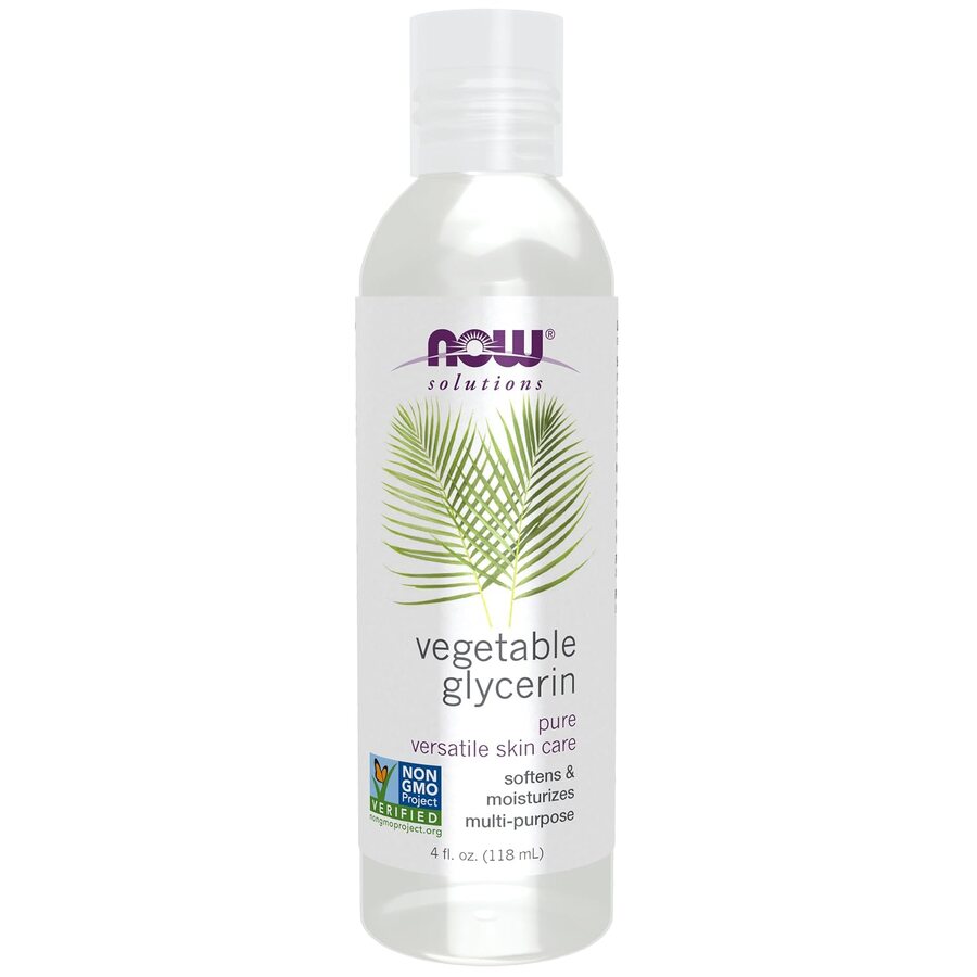 NOW Solutions pure vegetable glycerin 4 fluid ounce bottle